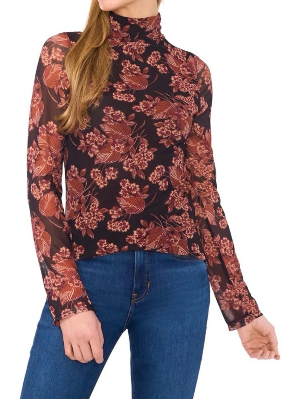 Floral Mesh Top by Ted Baker